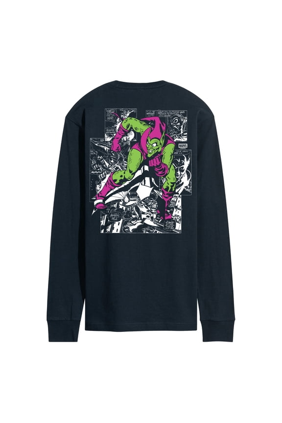 Spiderman - Green Goblin Panels - Men's Long Sleeve Graphic T-Shirt