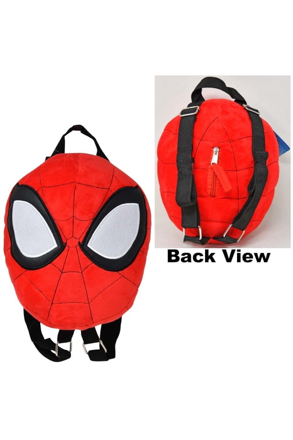 Spiderman Head Plush Backpack