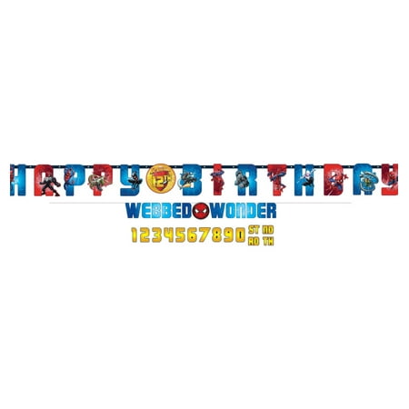Spiderman - Jumbo Letter Banner Kit
