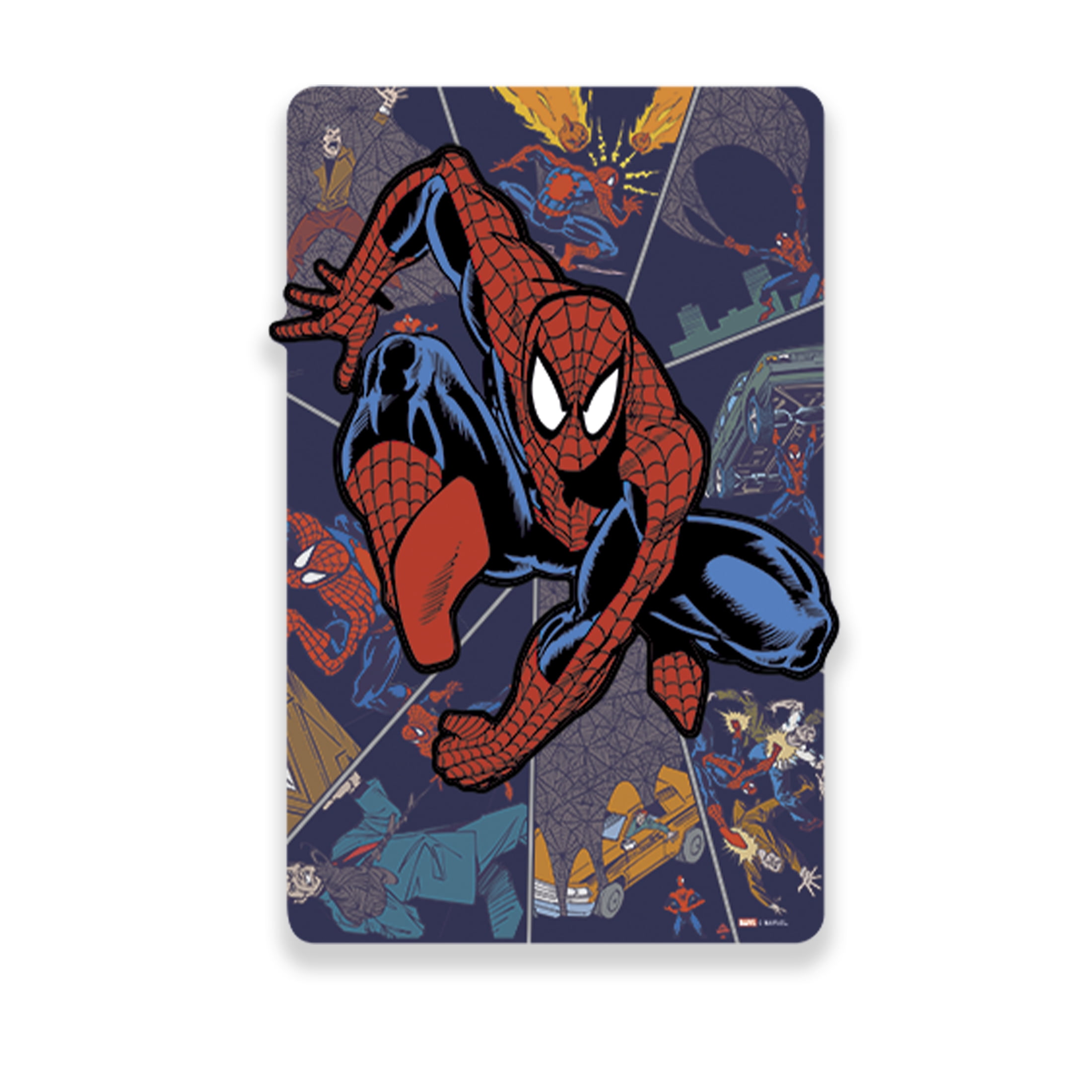 Spiderman Jump Wood Wall Art