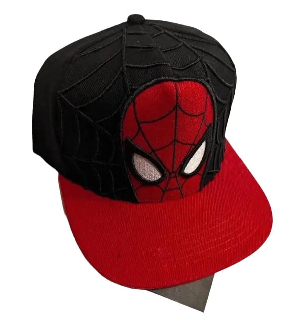 Spiderman Mask Embroidered Hat Baseball Cap Universal Fit with Adjustable Back