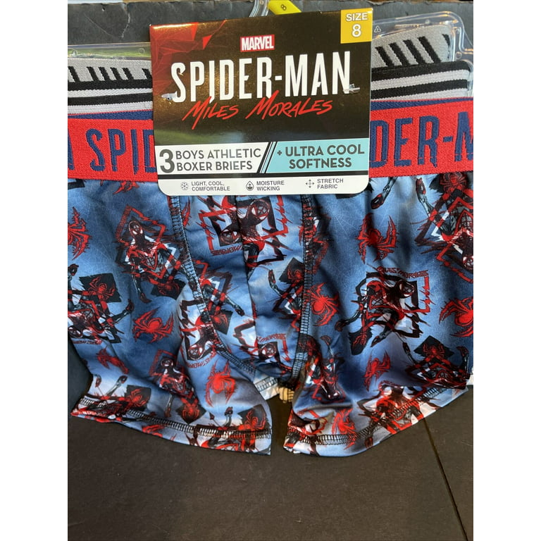 Spiderman Web Swinging 3 Pack Boys Boxer Briefs