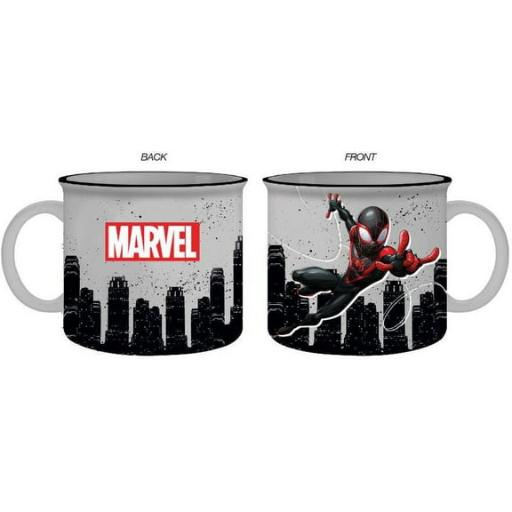 Spiderman Miles Morales New York 20oz Ceramic Camper Mug