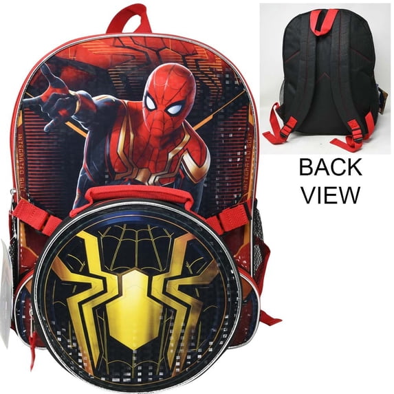 Spiderman "Movie" 16" Backpack with shaped Lunch Bag