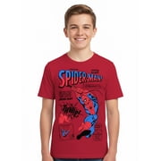 Spider-Man Boys' Graphic Tee with Short Sleeves, Nation Sensation, Sizes 4-18
