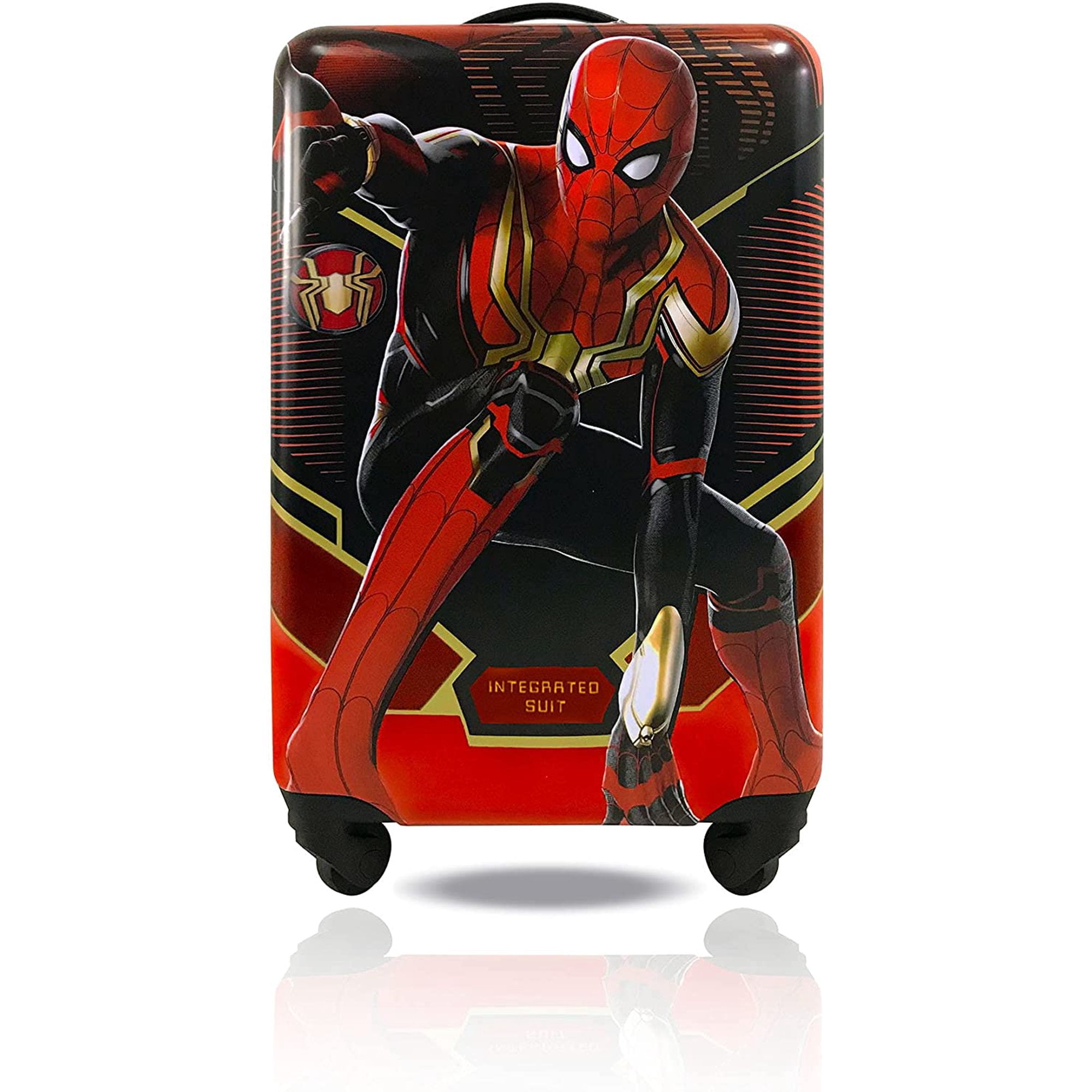 Inches Trolley Travel Suitcase Hard-Sided Carry-On 20 Rolling Luggage Way Home Spinner No Spiderman Kids for Tween