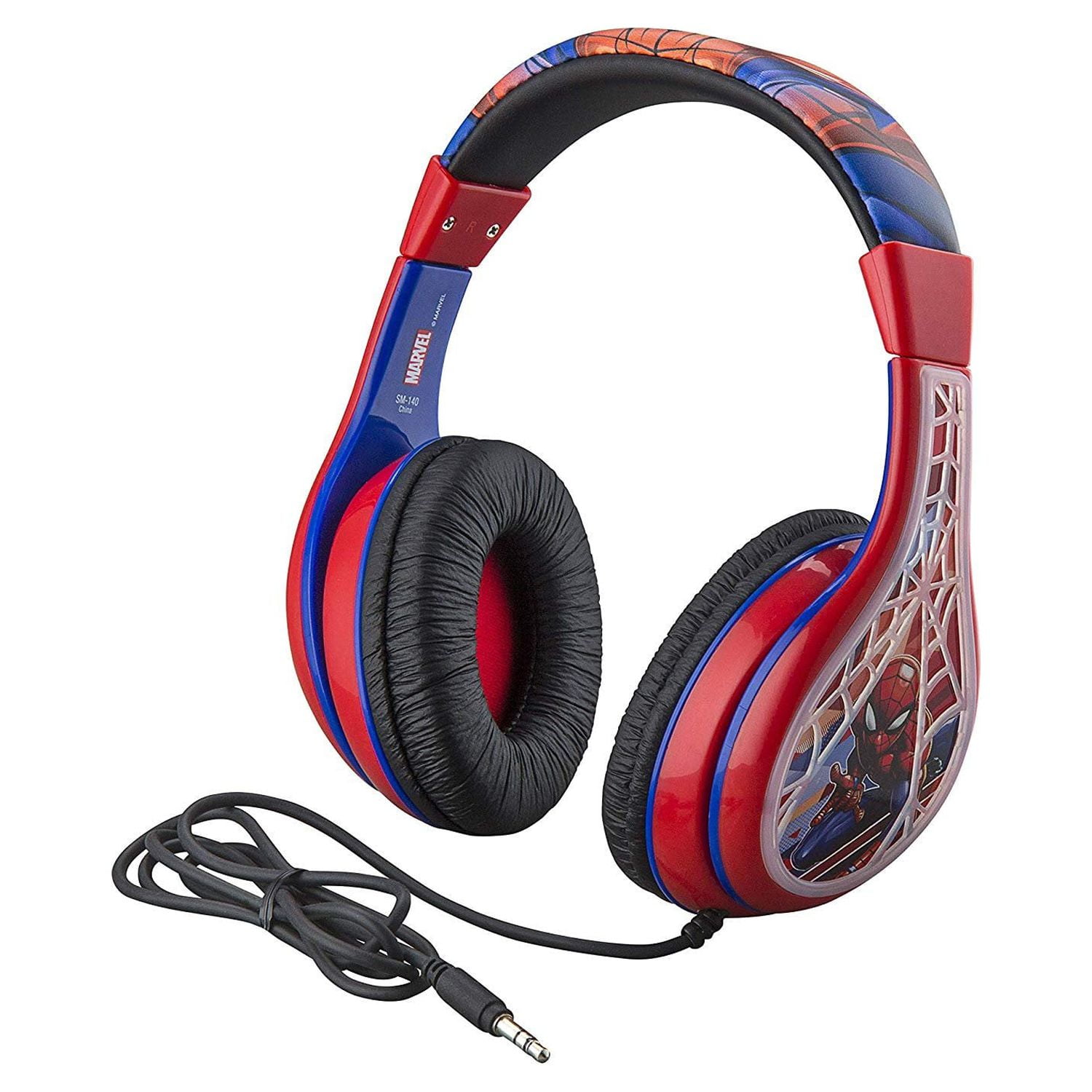 Spider-Man Kids Over-Ear Headphones – 2-in-1 Bluetooth & Wired Connectivity