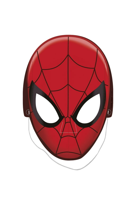 Spiderman Paper Party Masks, 8ct