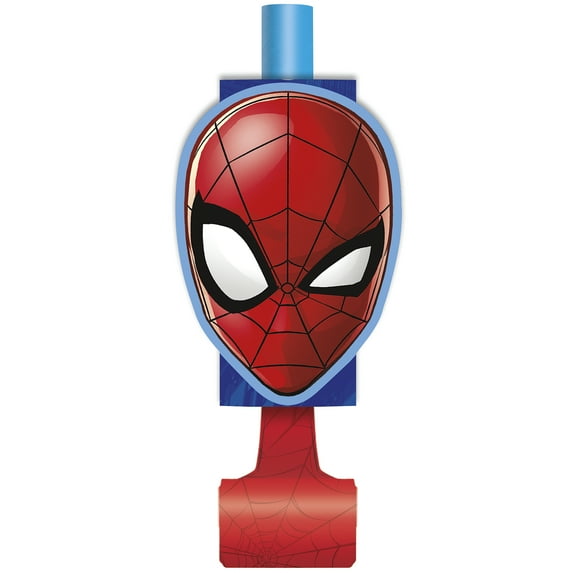 Spiderman Party Blowers, 8ct