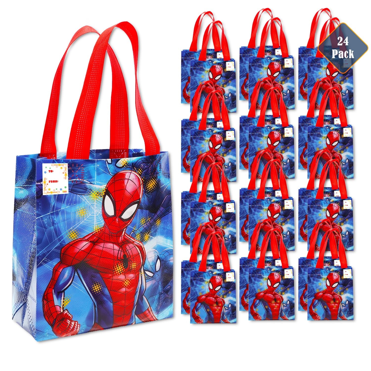 Spiderman Party Favor Bag Set 24 Pack Of 8 Spiderman Party Goodie spiderman-party-favor-bag-set-24-pack-of-8-spiderman-party-goodie