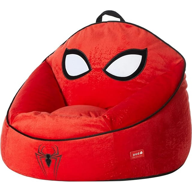 Spiderman Plush Kids Bean Bag Chair, 24"Hx24"Hx25"H