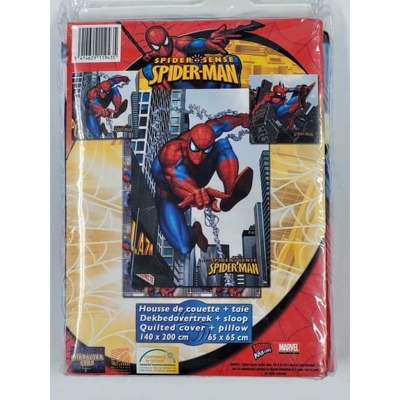 Spiderman Quilted Cover and Pillow Set