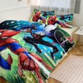 Spiderman Reversible Comforter Sets Soft Warm Fluffy Superhero