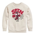 thumbnail image 1 of Spiderman - Scribble Spin - Youth Boys Crew Fleece Sweatshirt, 1 of 4