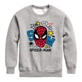 thumbnail image 1 of Spiderman - Scribbled Spidey - Youth Boys Crew Fleece Sweatshirt, 1 of 4