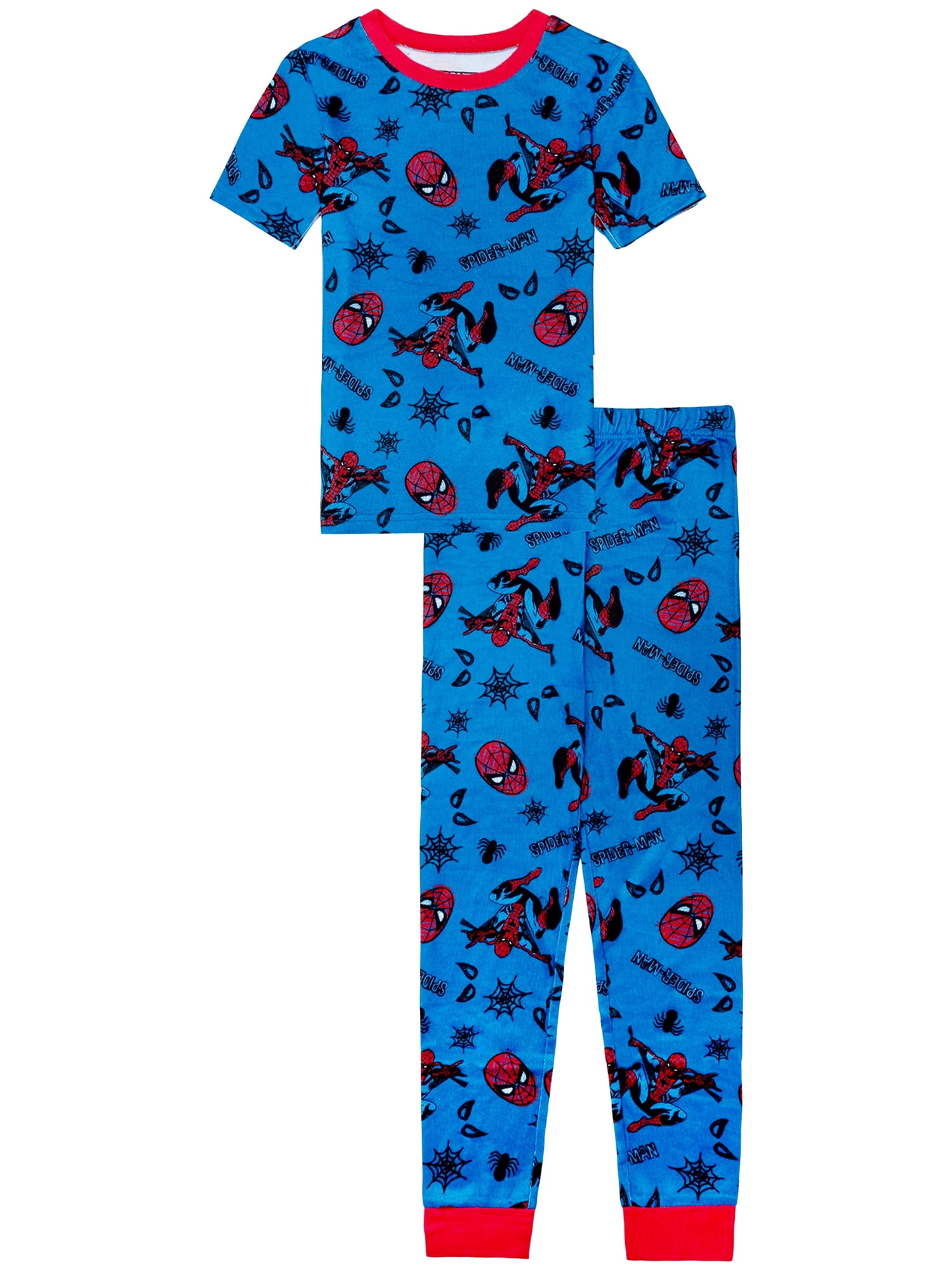 Kids Short Sleeve and Pant Snug Fit Pajama Set, 2-Piece, 4-10