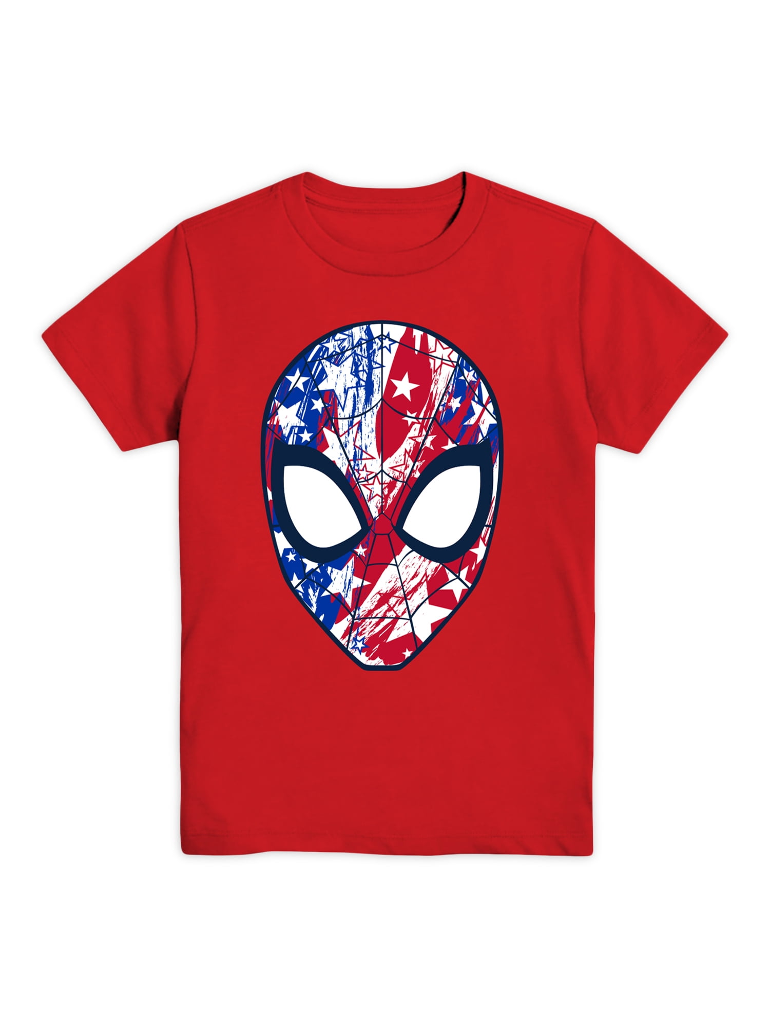 Spiderman Spidey Americana, Boys Apparel Graphic Crew Neck Short Sleeve TShirt, Sizes XS2X