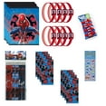 thumbnail image 1 of Spiderman Super Hero Birthday Party Supplies Bundle includes 8 Loot Bags, 8 Bracelets, 12 Pencils, 8 Sticker Sheets with Assorted Designs, 1 Dinosaur Sticker Sheet, 1 of 4