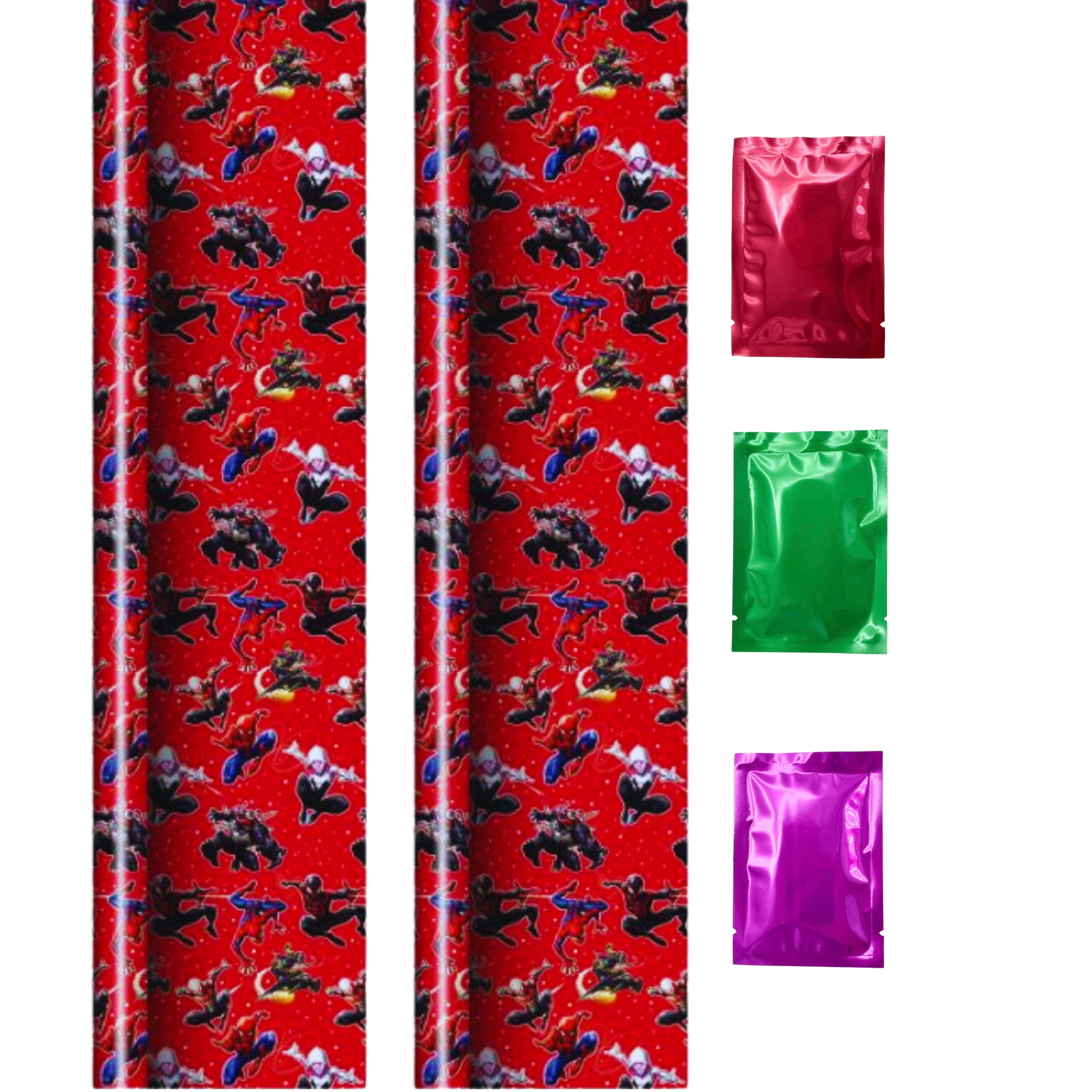 Spiderman Superhero Red Gift Wrapping Paper (2 Rolls, Total 40 sqft