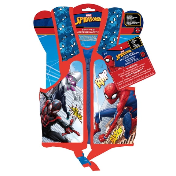 Disney Swim Vest W/Zipper Spiderman