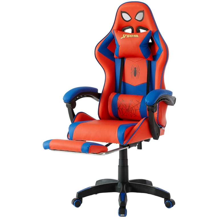Spiderman Swivel Gaming Chair Red Blue Adult s amd Teen s