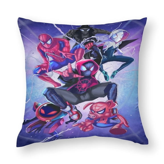 Spiderman Throw Pillow Covers Pattern Pillowcase Double-Sided Print Square Cushion Cases for Sofa Bedroom Car 20"x20"