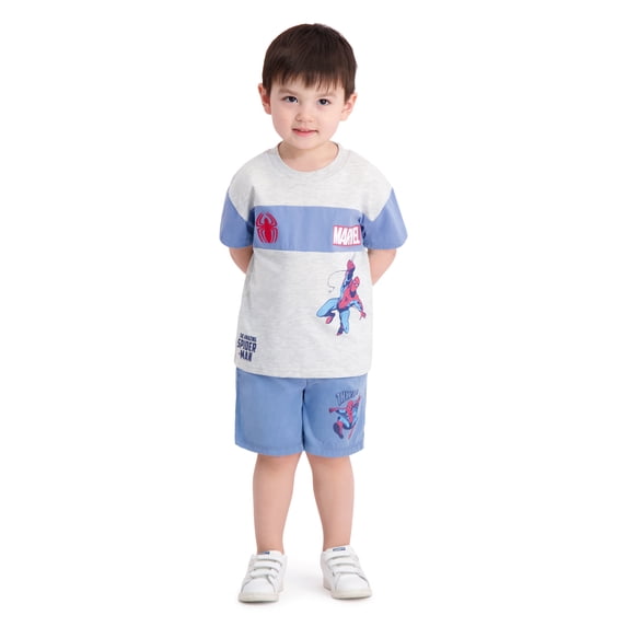 Spiderman Toddler Boy 2-Piece Short Set, Size 2T-4T