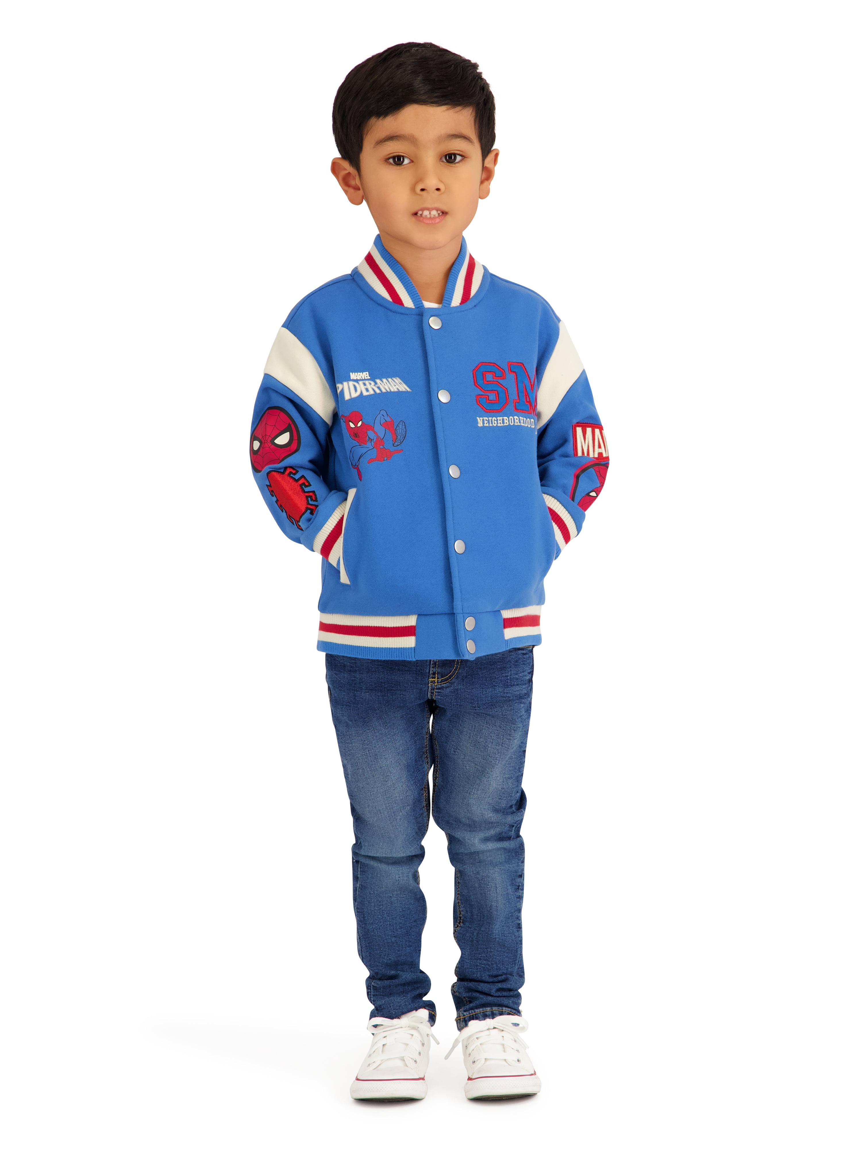 Spiderman Toddler Boy Bomber Jacket, Sizes 12M-5T