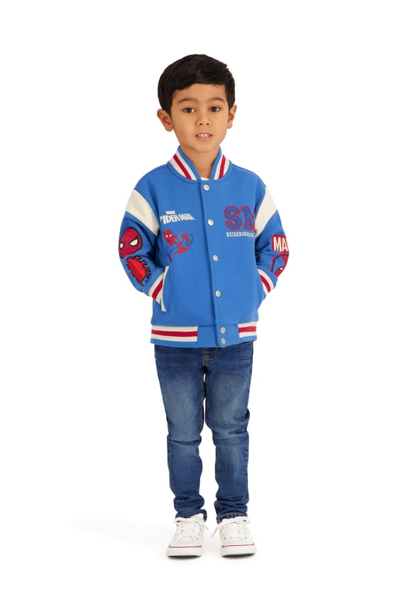 Spiderman Toddler Boy Bomber Jacket, Sizes 12M-5T