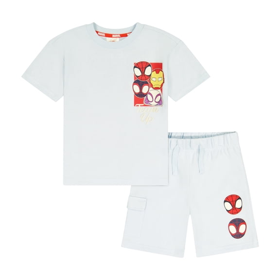 Spidey & Friends Toddler Boy French Terry Short Set, Sizes 12 Months-5T