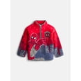 thumbnail image 1 of Spider-Man Toddler Boys Faux Shearling Half Zip Graphic Pullover, Sizes 12M-5T, 1 of 3