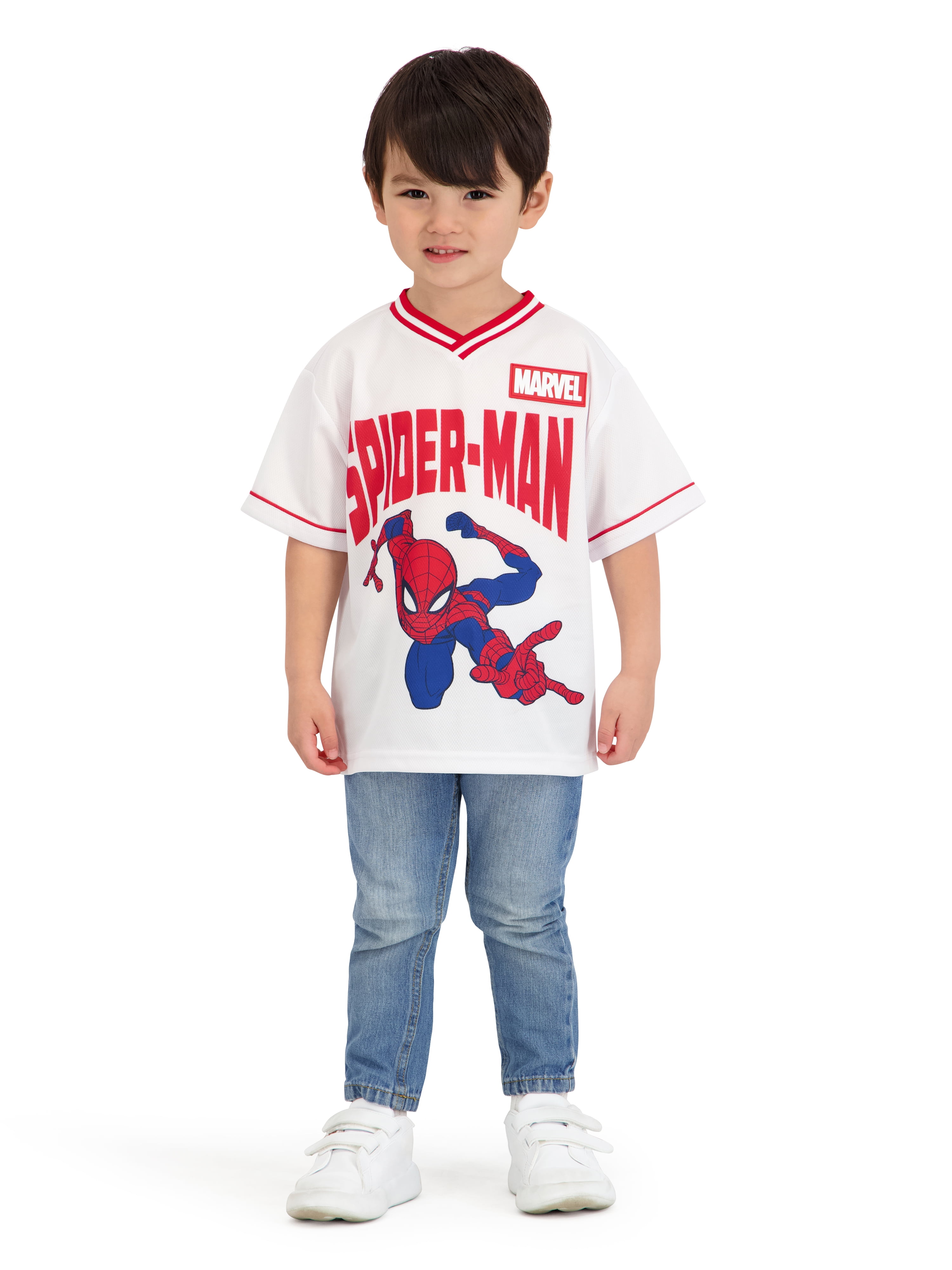 Spiderman Toddler Boy Short Sleeve Jersey, Sizes 12 Months-5T
