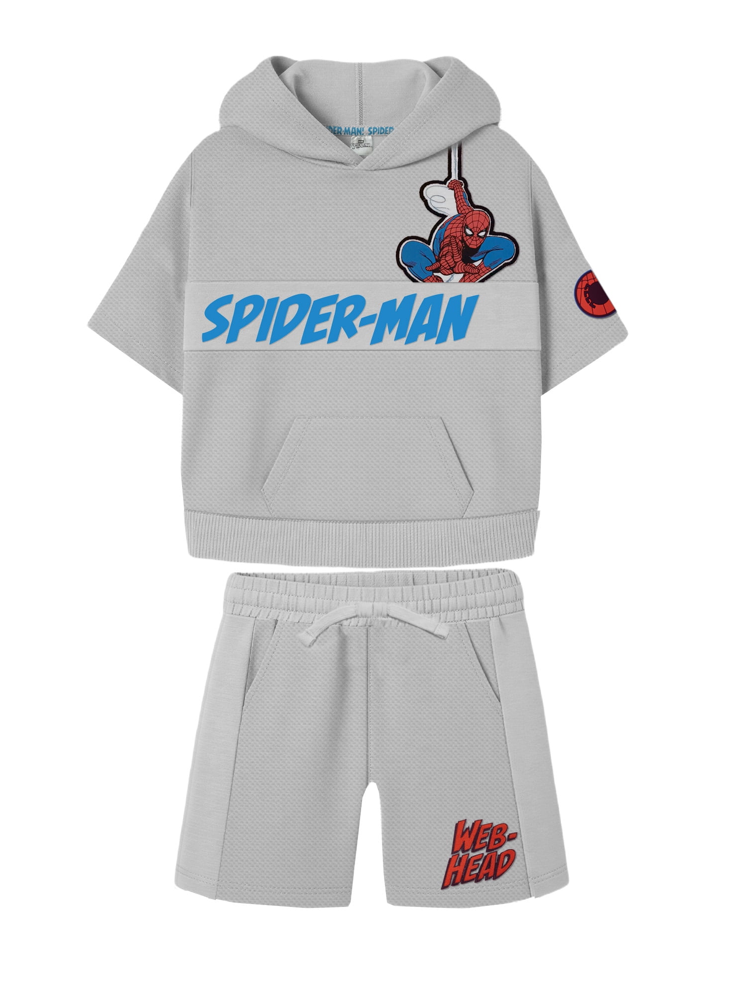 Spiderman Toddler Boy Textured Knit Short Set, Sizes 12 Months-5T
