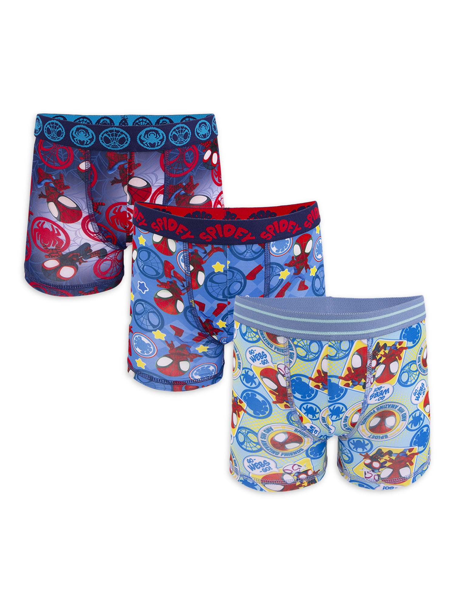Spiderman Toddler Boys Boxer Briefs, 3 Pack, Sizes 2T-4T
