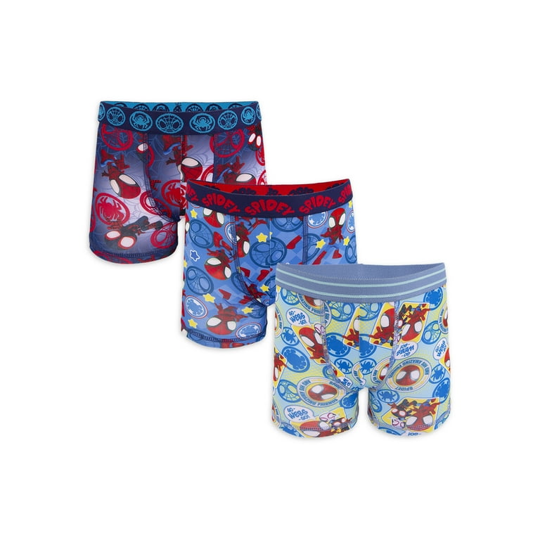 Spiderman Toddler Boys Boxer Briefs, 3 Pack, Sizes 2T-4T 