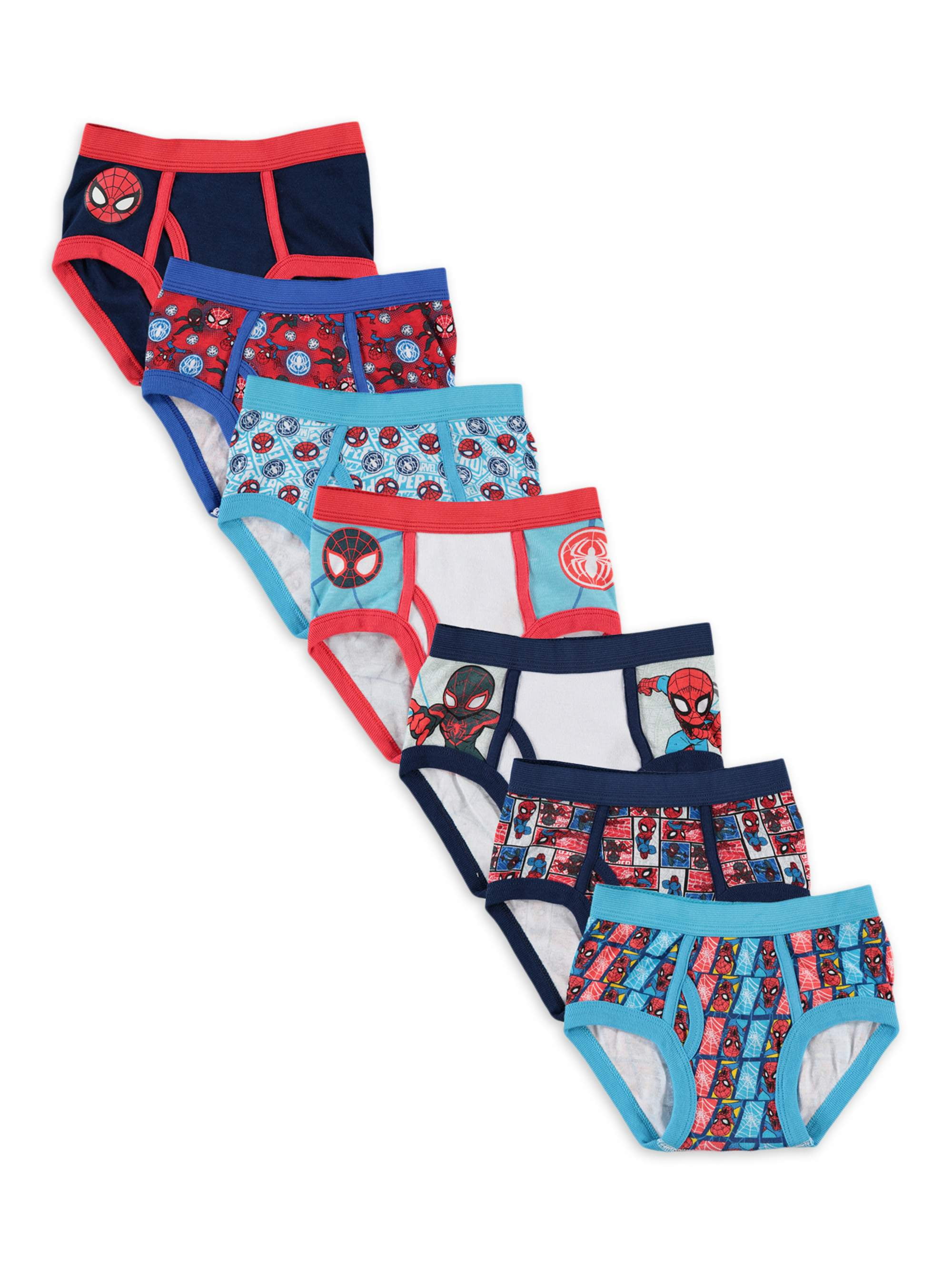 Spiderman Toddler Boys' Brief Underwear, 7 Pack 