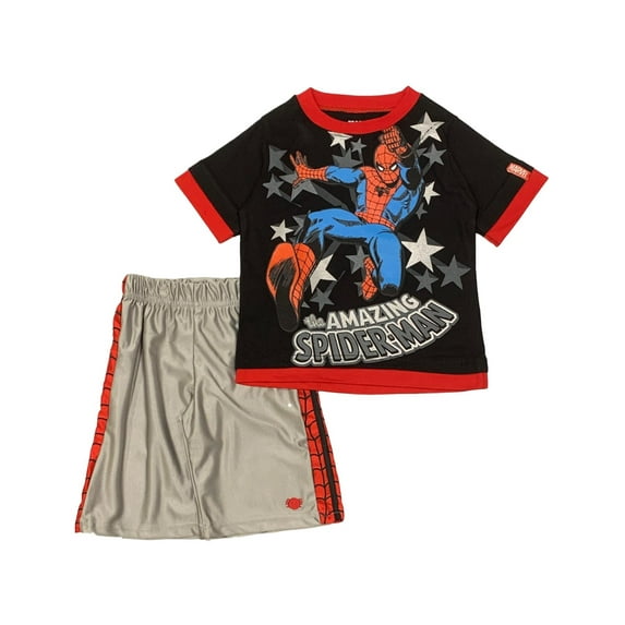 Spiderman Toddler Boys' Dazzle Shorts Set