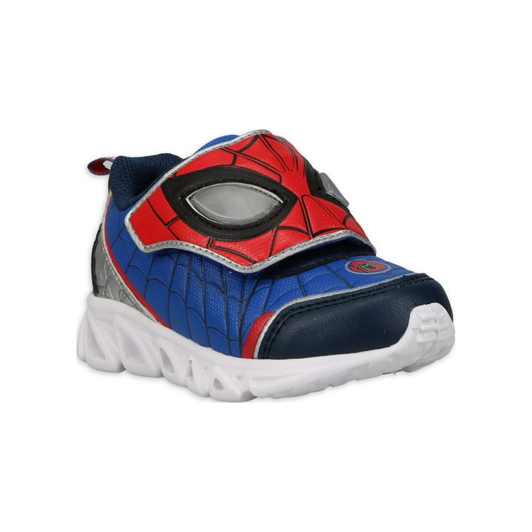 Spiderman Toddler Boys License Light-up Low-Top Sneakers, Sizes 7-12 