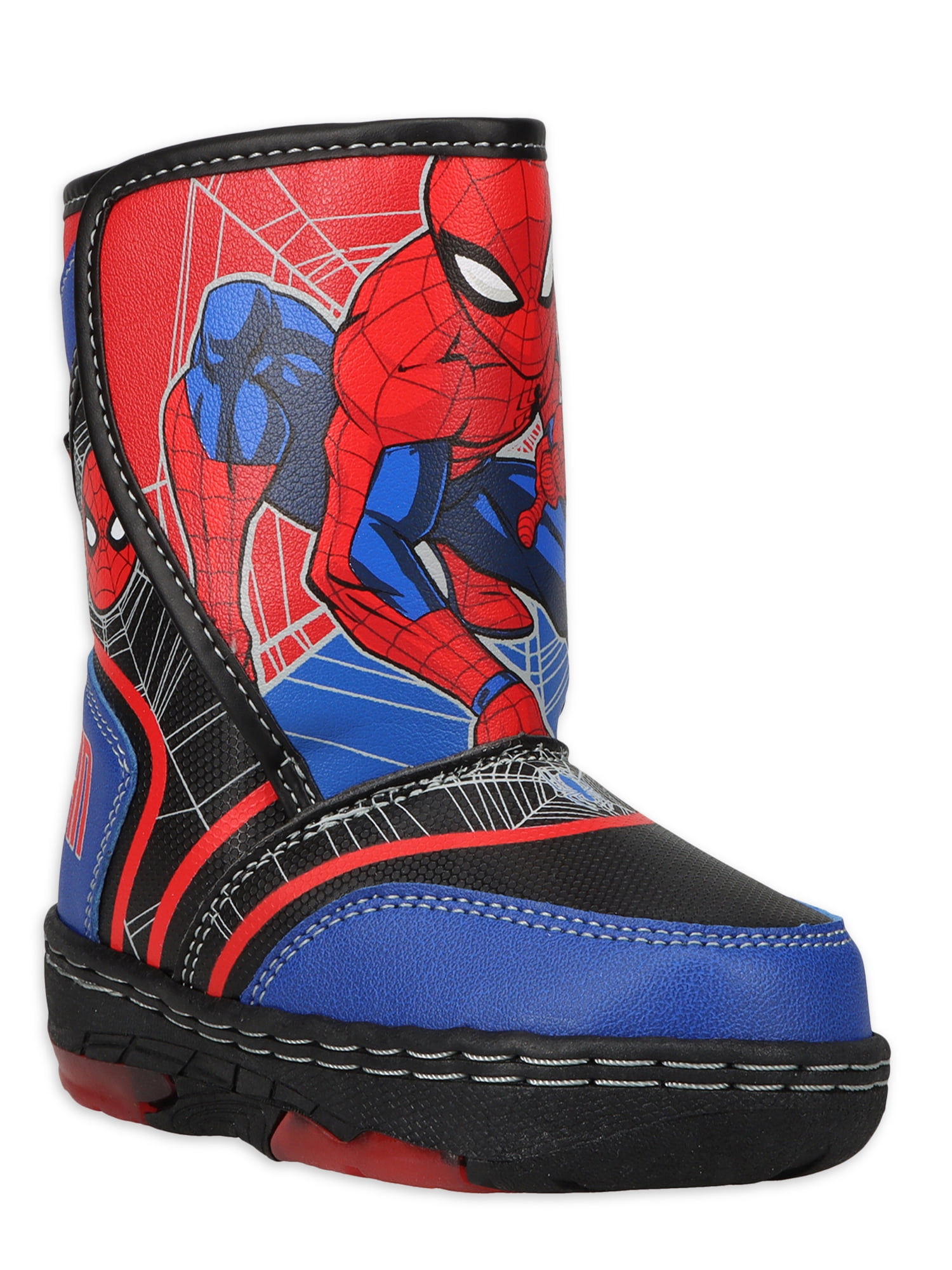 Toddler Sizes Boot, Light-Up Boys Snow 7-12 Spiderman