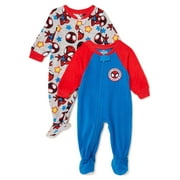Spiderman Toddler Boys Pajama Blanket Sleeper, 2-Pack, Sizes 3T-5T