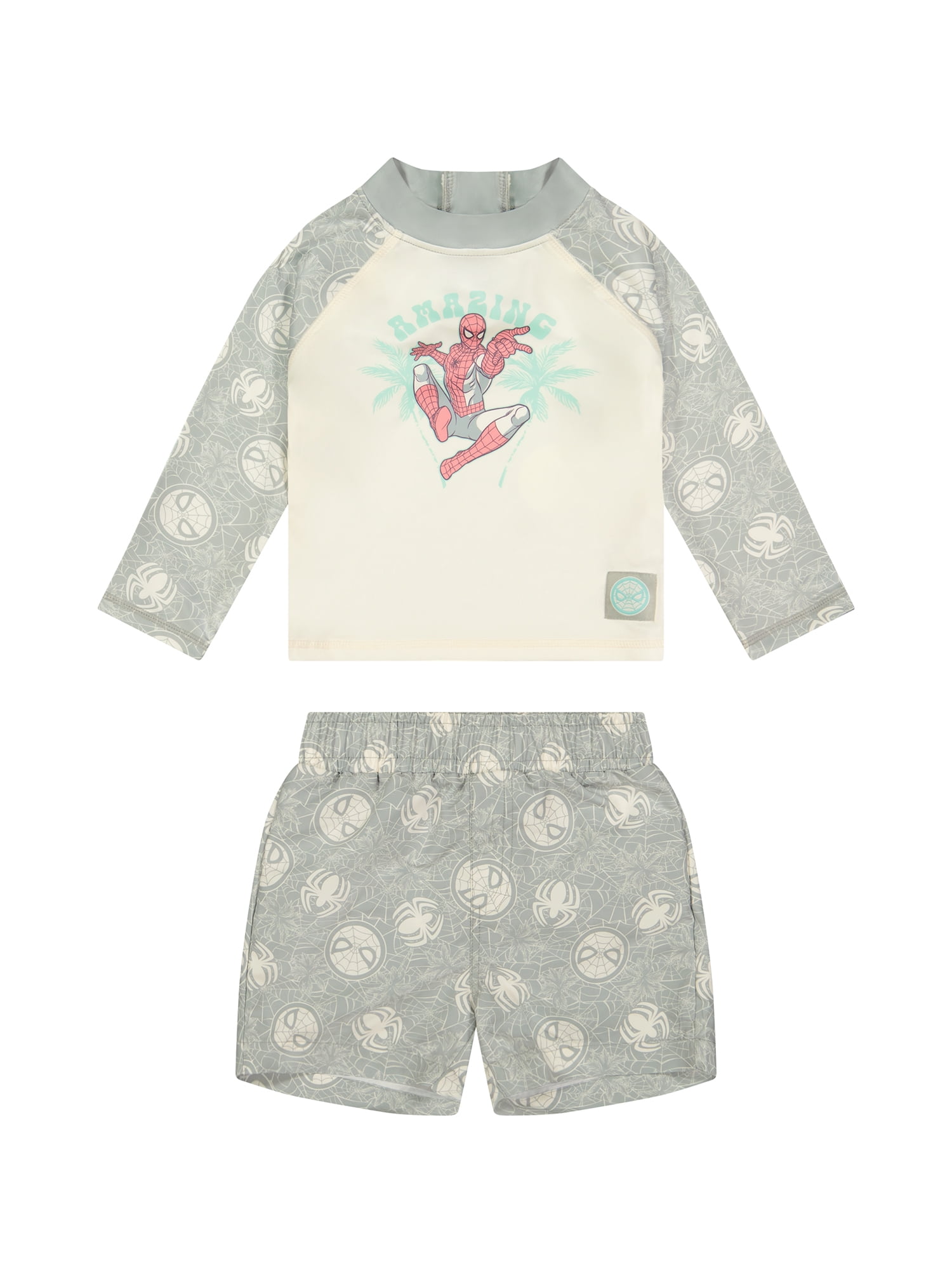 Character Toddler Boy Rash Guard Swim Set, 2- Pieces, Sizes 12M- 5T