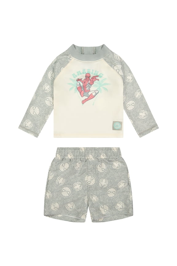 Character Toddler Boy Rash Guard Swim Set, 2- Pieces, Sizes 12M- 5T