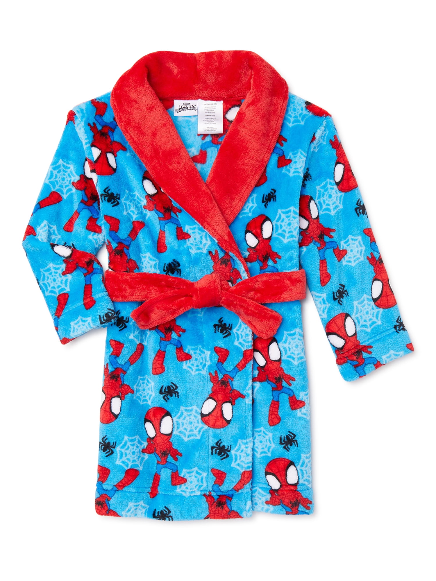 Spiderman Toddler Boys Robe, Sizes 2T5T