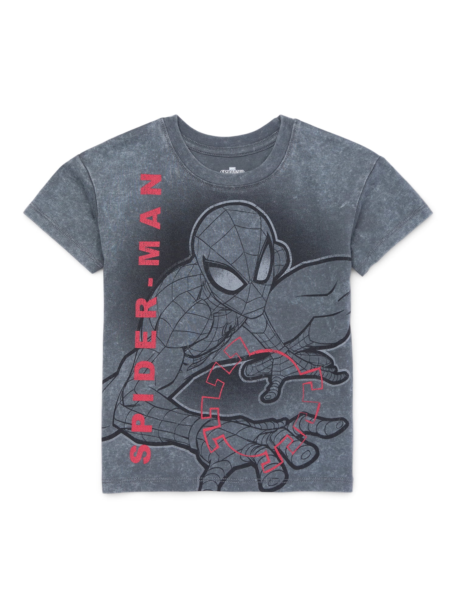 Marvel Spider-Man Toddler Short Sleeve Graphic Crewneck Tee, Sizes 12M-5T