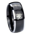 thumbnail image 1 of Tungsten Spiderman 8mm Black 2 Tone Dome Polished Edges Men's Ring, 1 of 1