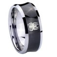 thumbnail image 1 of Tungsten Spiderman 8mm Black Polished Concave Promised Ring, 1 of 1