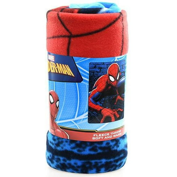 Spiderman "Web Lines" 45x60" Fleece Throw Blanket