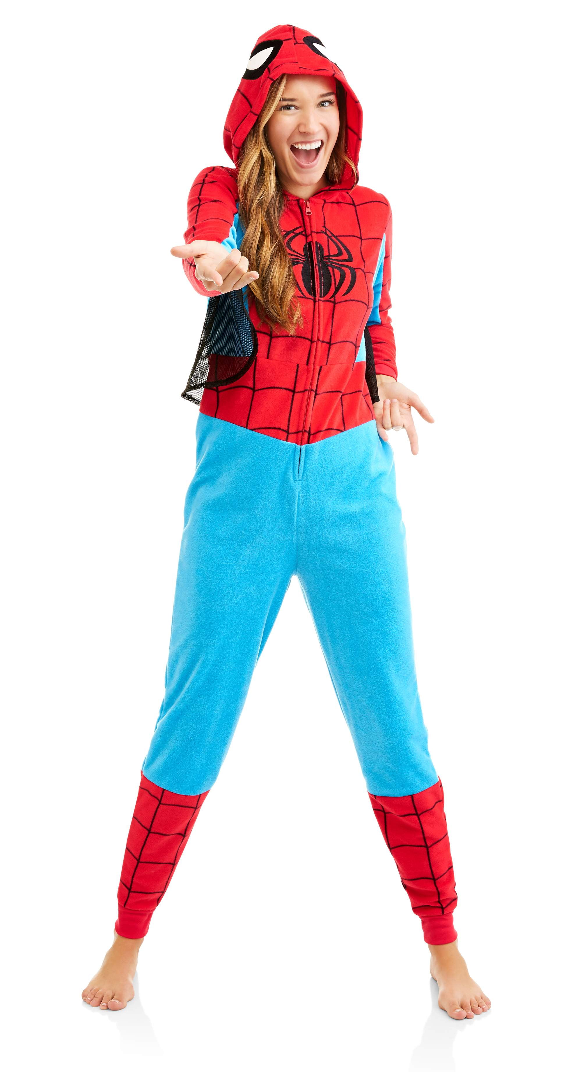 Spiderman Women s Sleepwear Adult Costume Union Suit