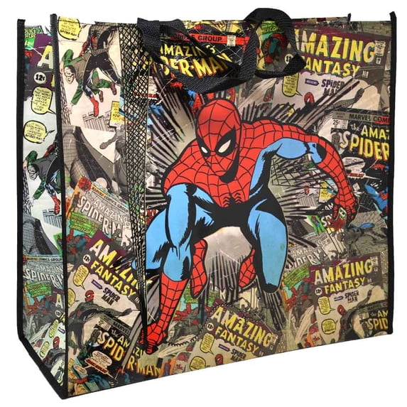 Spiderman XL Premium Tote Bag, 19.5" x 7.5" x 17.5"