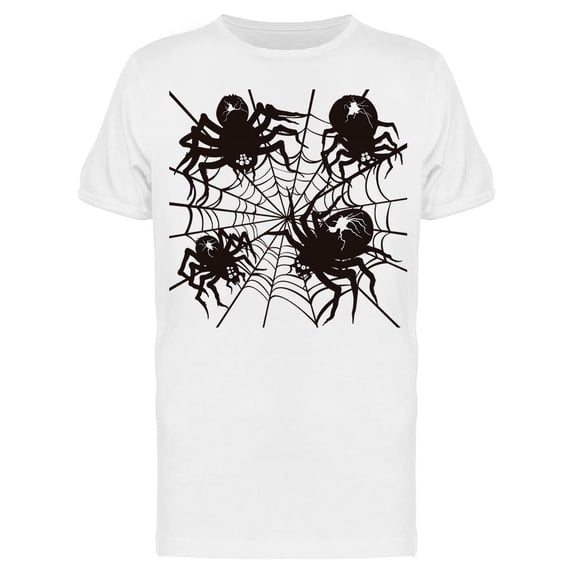 Spiders On A Cobweb Tee Men's -Image by Shutterstock